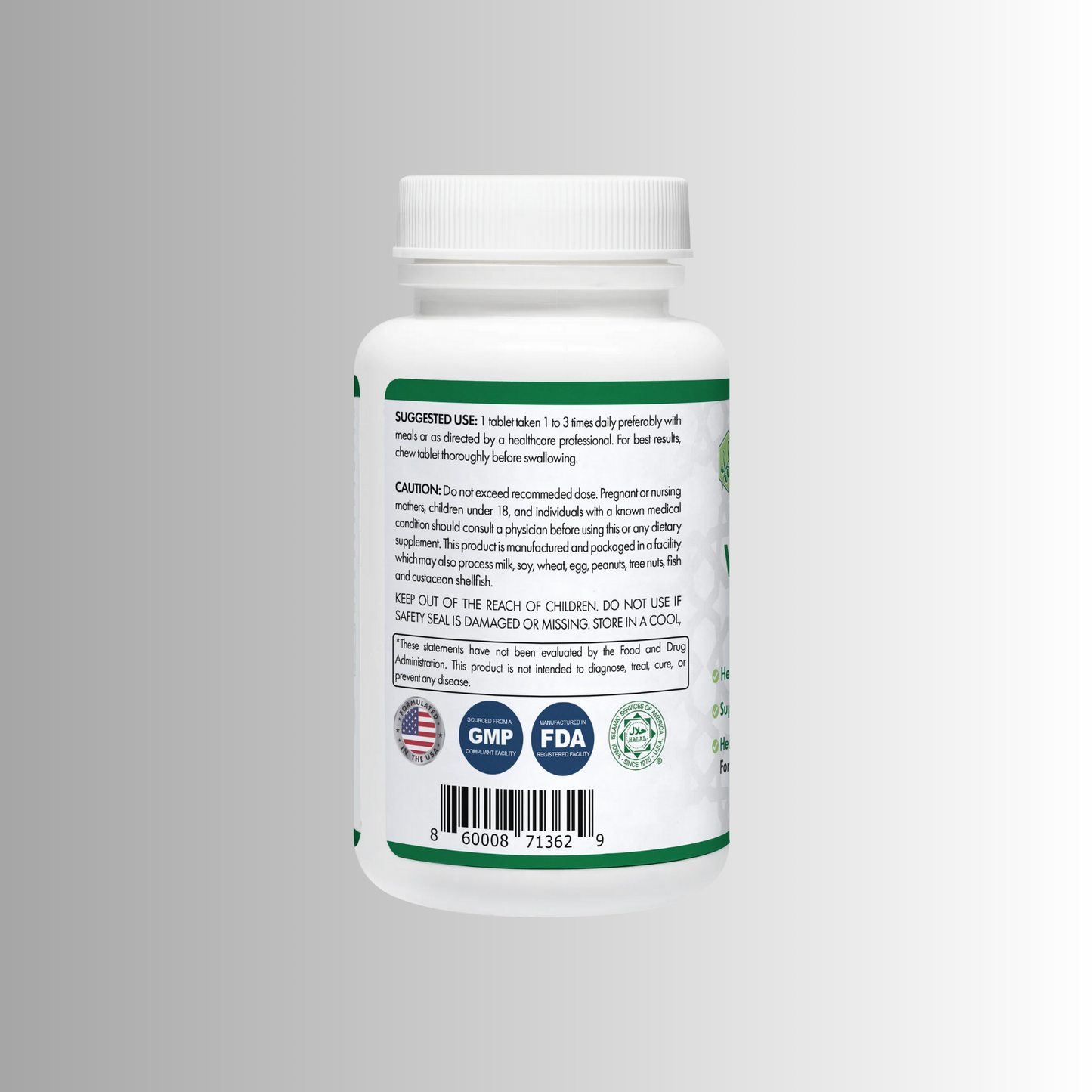 Halal Vitamin B-12 Chewable Tablets