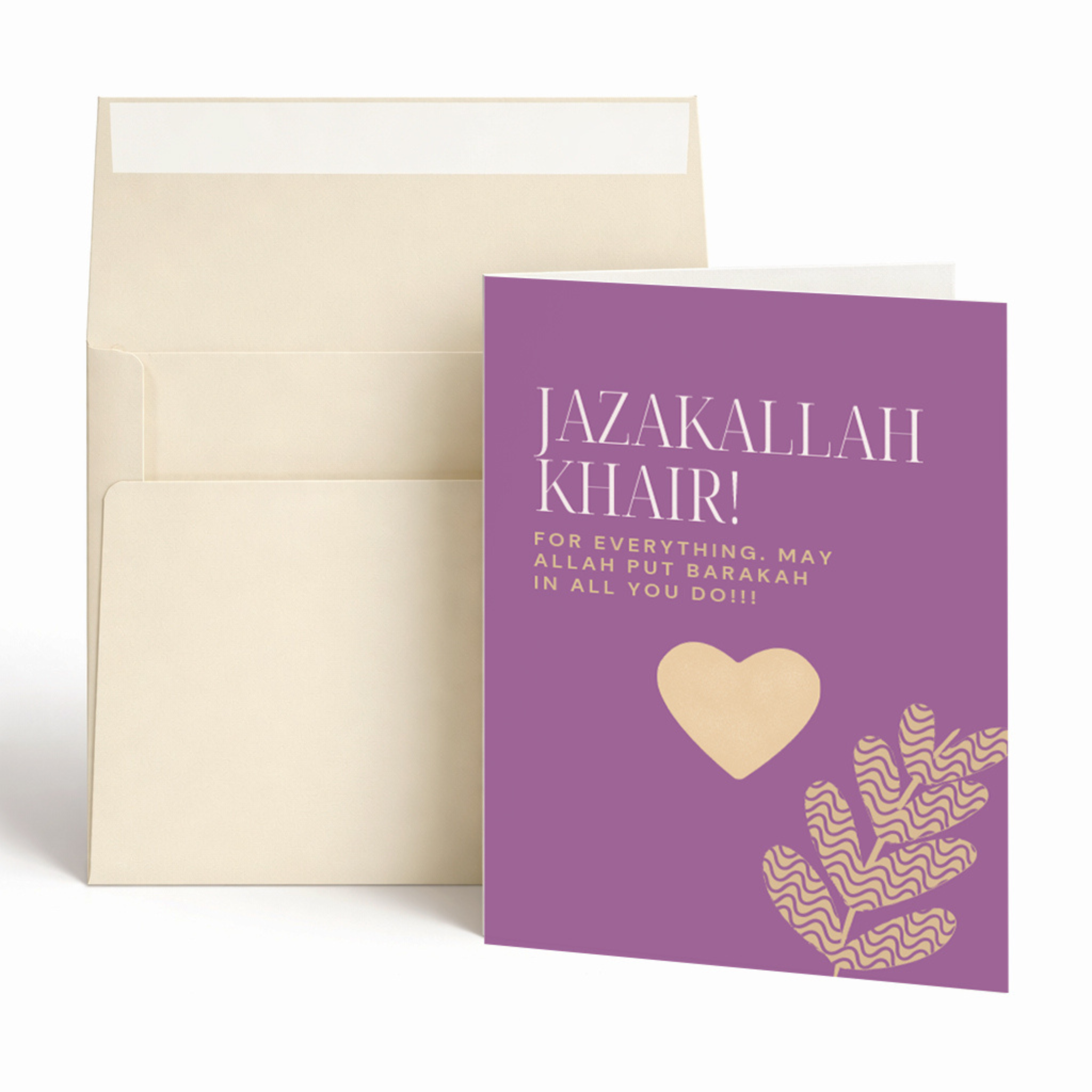 JazakAllah Khair For Everything Islamic Thank You Card
