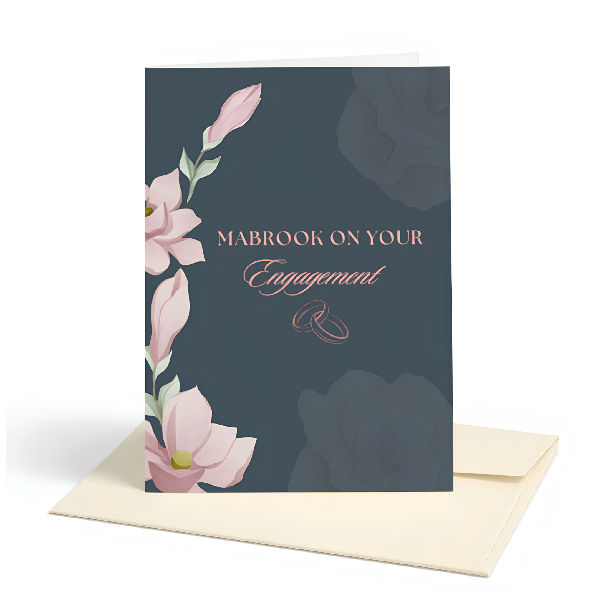 Mabrook on Your Engagement Islamic Greeting Card