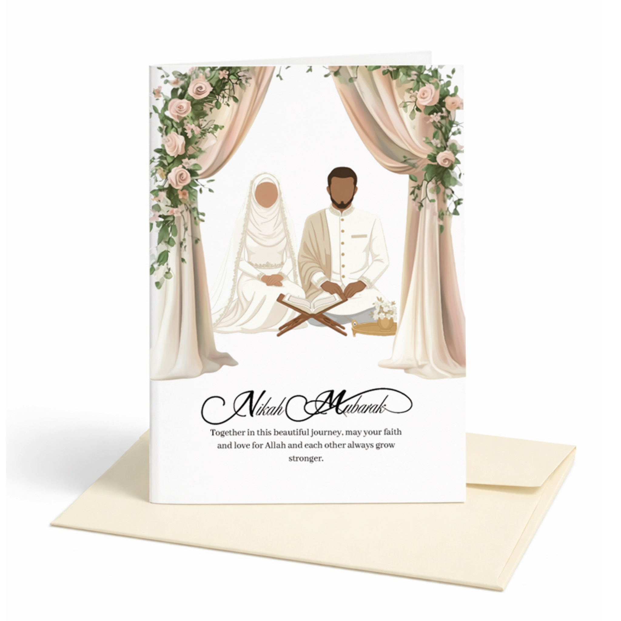 Nikah Mubarak Islamic Greeting Card | Nikah Mubarak Greeting Card