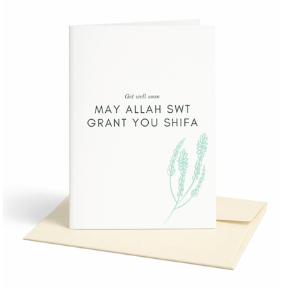 May Allah Grant You Shifa | Islamic Get Well Greeting Card