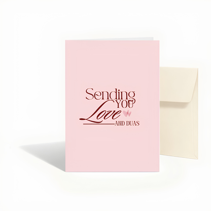 Sending You Love and Du’as Islamic Greeting Card