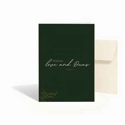 Sending Love and Du’as Islamic Greeting Card