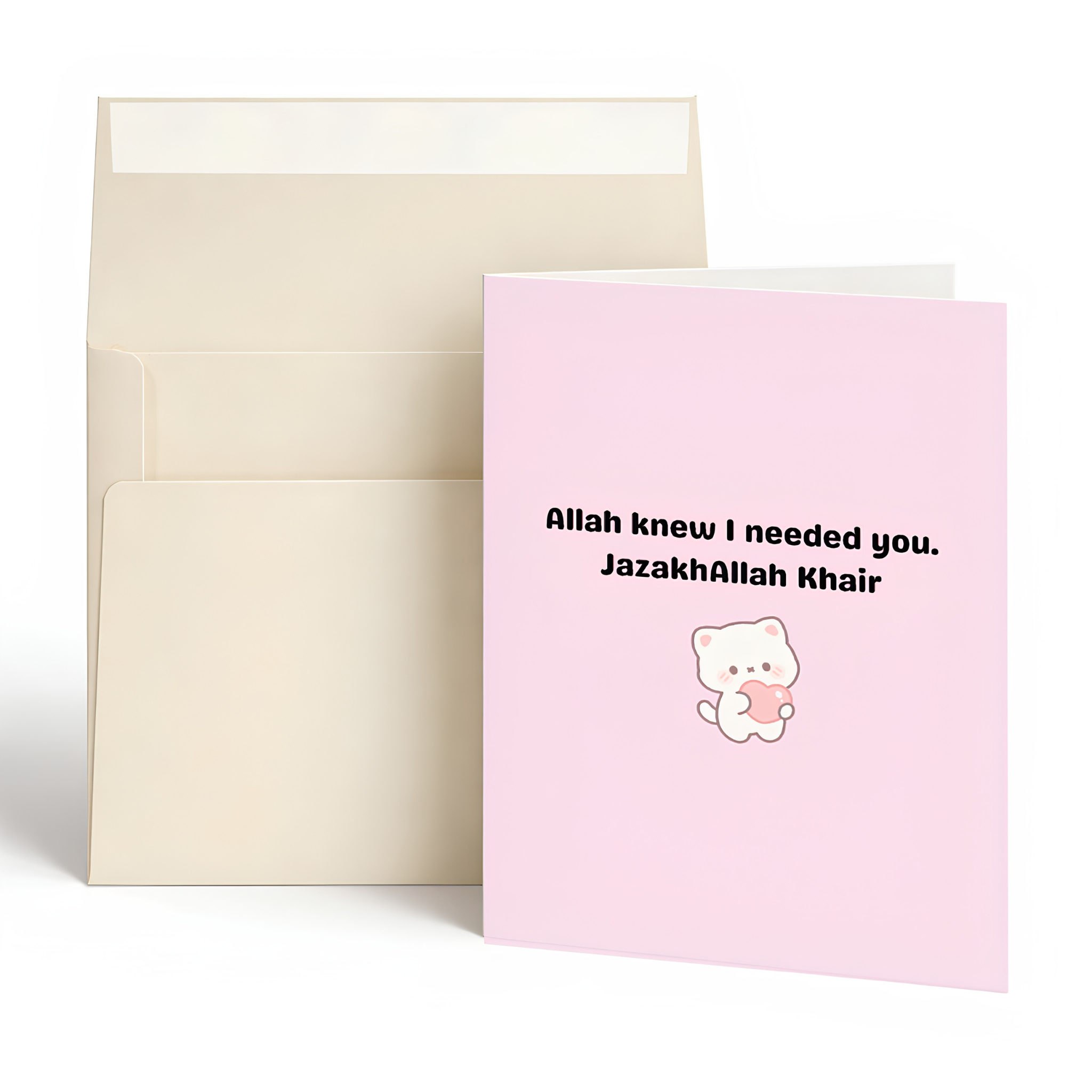 Allah Knew I Needed You Islamic Thank You Card