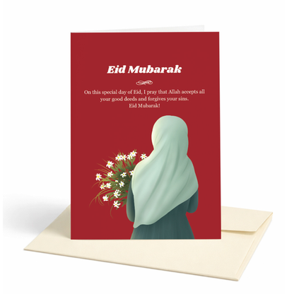 Eid Mubarak Islamic Greeting Card