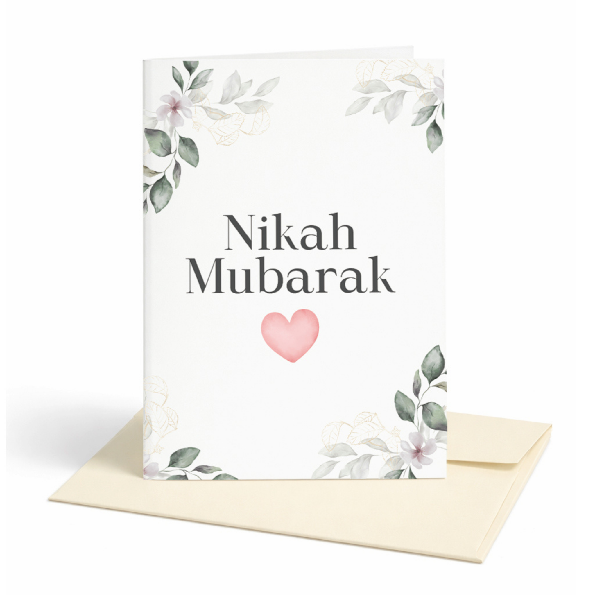 Nikah Mubarak Islamic Greeting Card | Nikah Mubarak Card