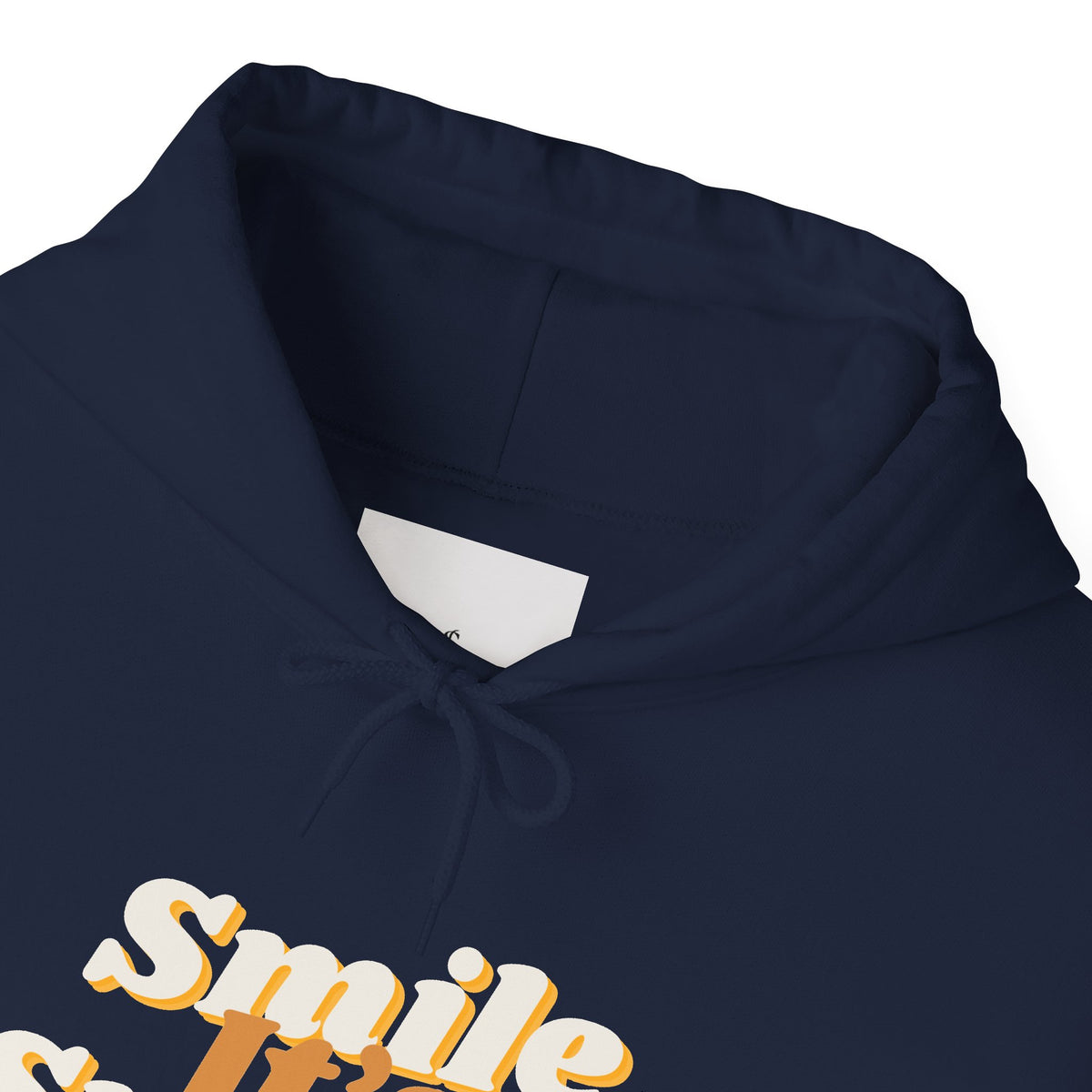 Smile It's Sunnah Hoodie — Retro Yellow Script Hoodie