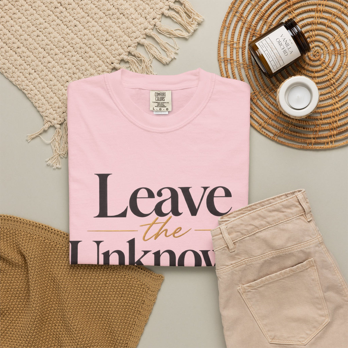 Leave the Unknown With Allah T-Shirt — Islamic Faith Inspirational Tee