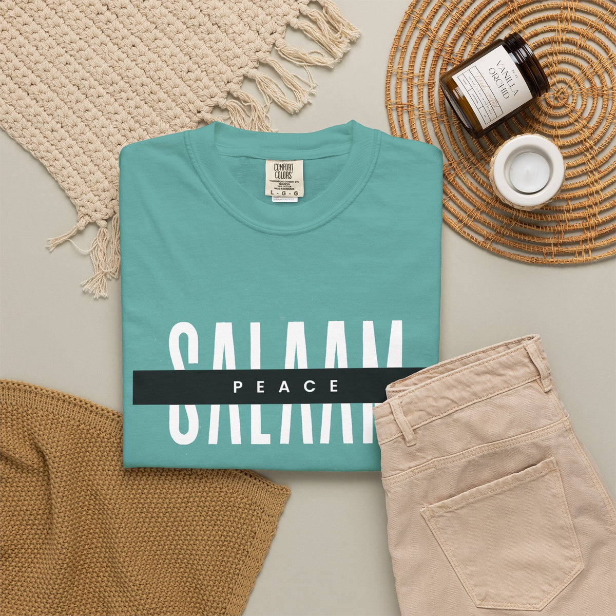 Salaam Peace T-Shirt — Minimal Islamic Greeting Tee