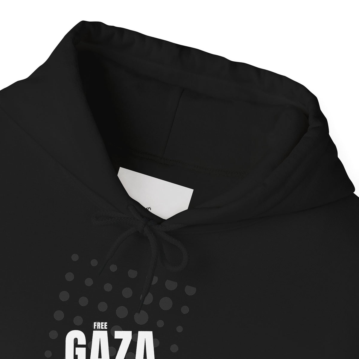 Gaza Solidarity Hoodie — Minimal Dot Grid Protest Sweatshirt