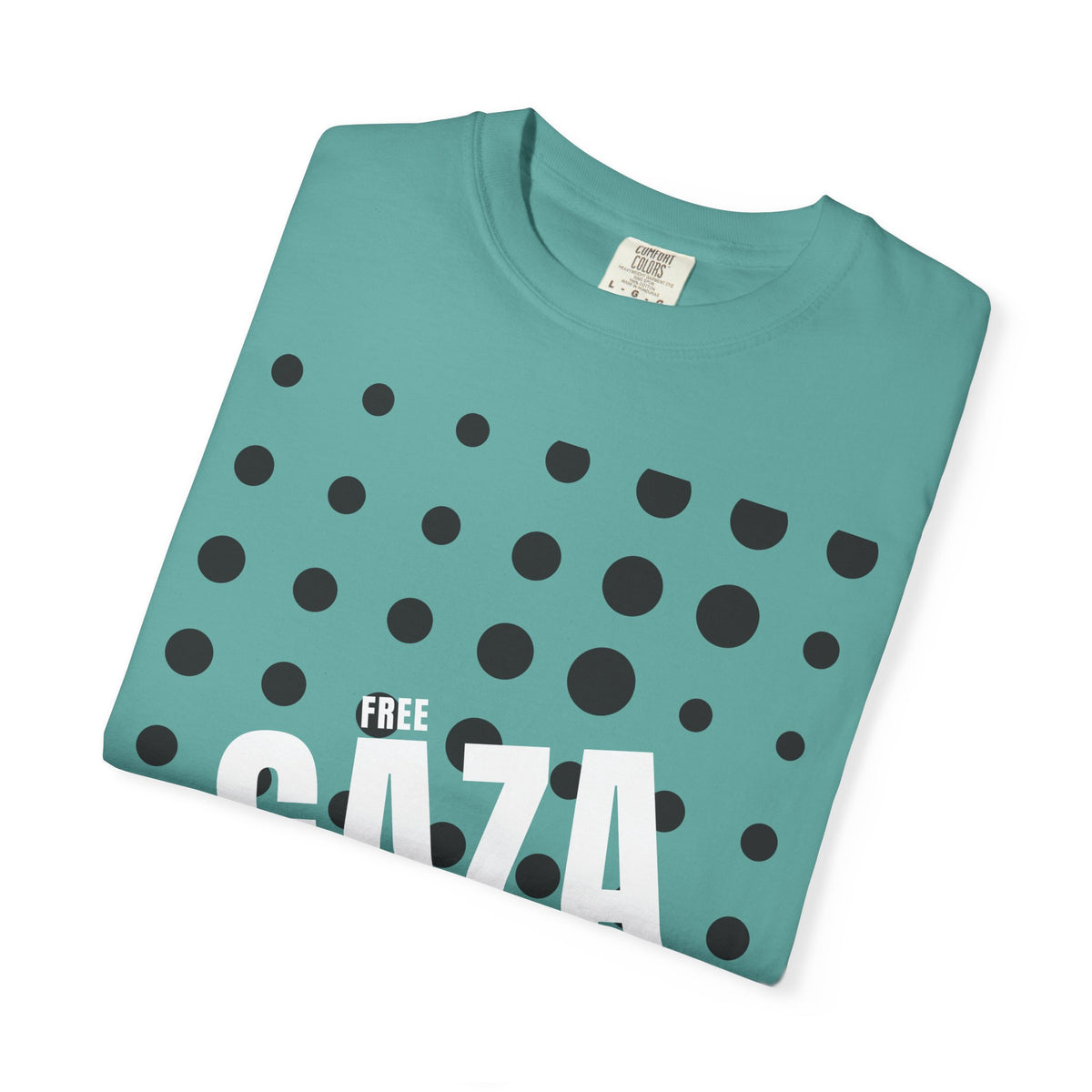 Free Gaza Dot Graphic T-Shirt