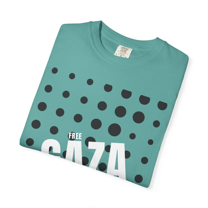Free Gaza Dot Graphic T-Shirt