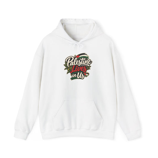 Hoodie — "Palestine Lives in Us" Graphic Hoodie