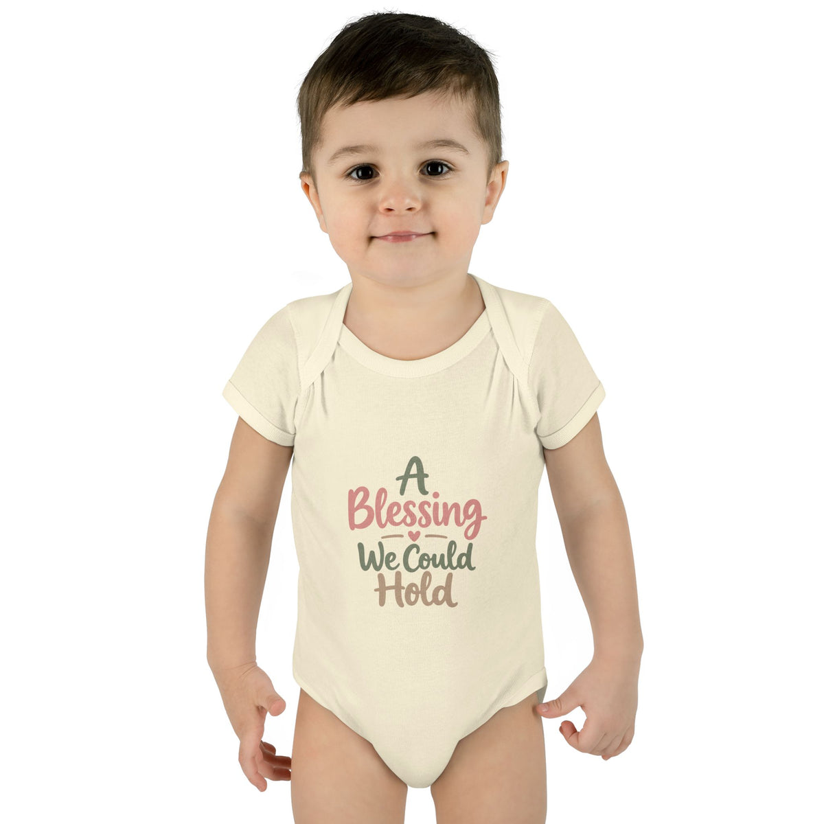 Infant Bodysuit — "A Blessing We Could Hold" Baby Onesie (Newborn Gift)