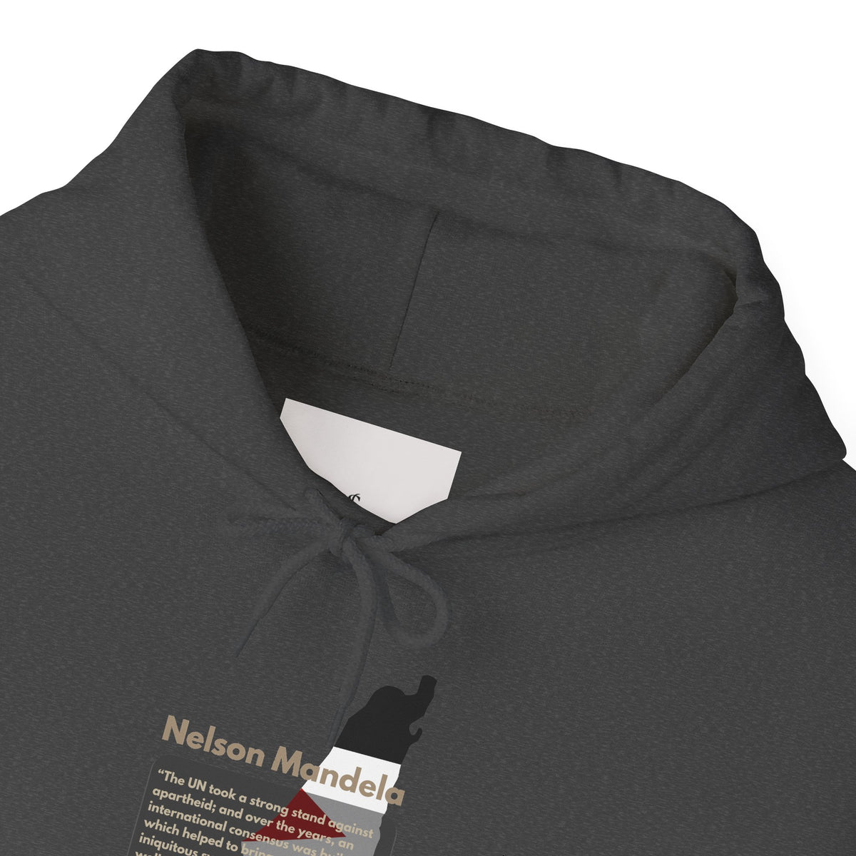 Hoodie - Nelson Mandela Quote & Palestine Flag Graphic