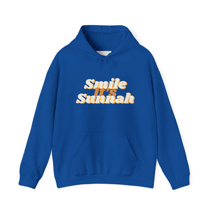 Smile It's Sunnah Hoodie — Retro Yellow Script Hoodie