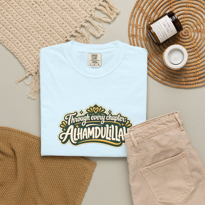 Alhamdulillah Graphic T-Shirt — 'Through Every Chapter' Tee