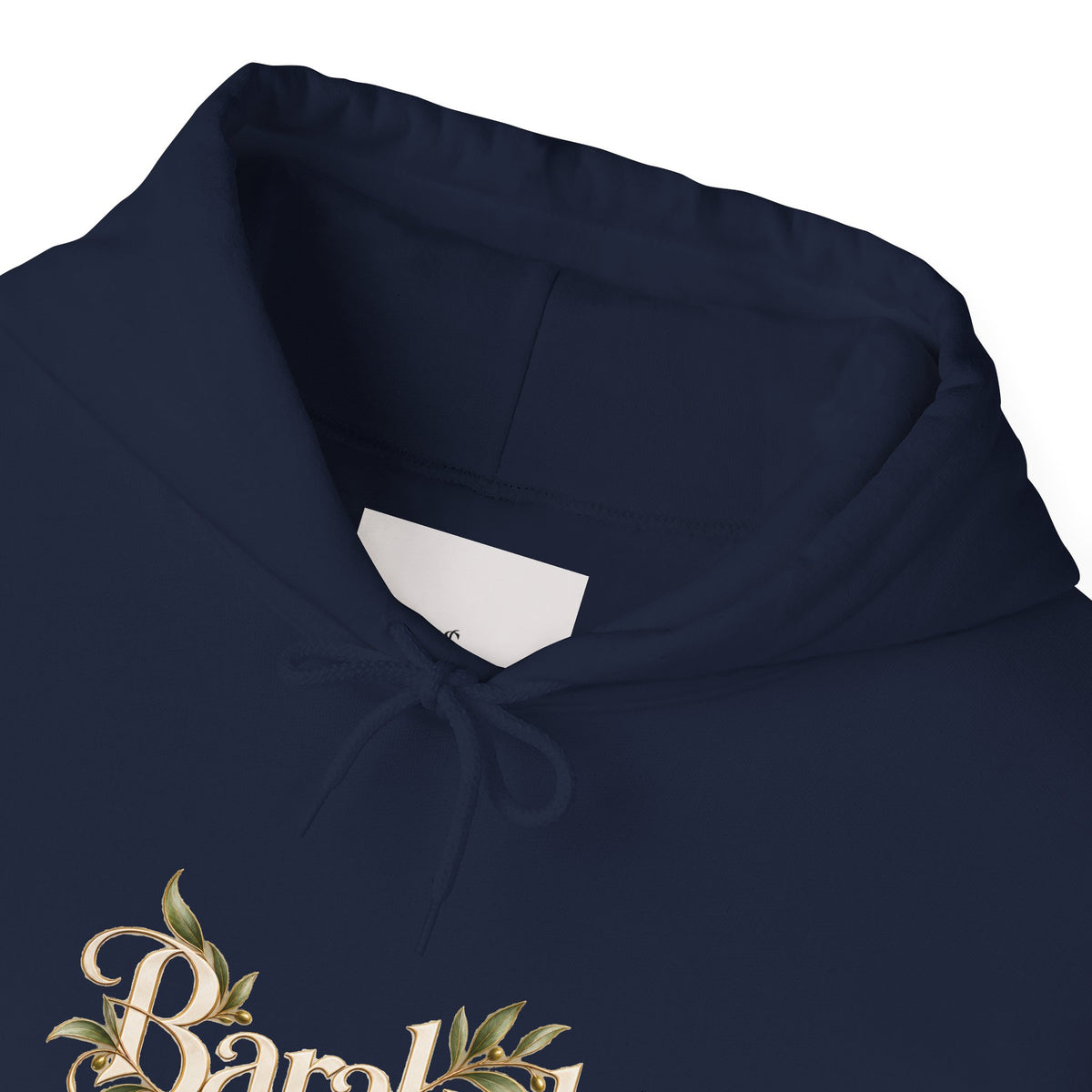 Floral Beach Hoodie — Vintage Script 'Beach' Graphic Pullover