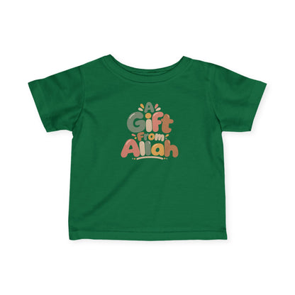 Infant Tee — "A Gift From Allah" Cute Islamic Baby Shirt