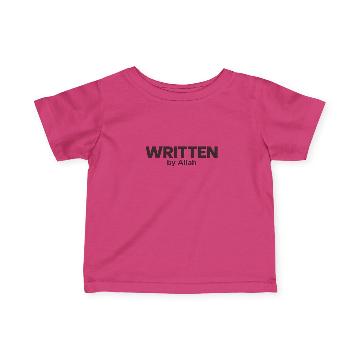 Infant Tee - "WRITTEN by Allah" Minimal Islamic Baby Shirt