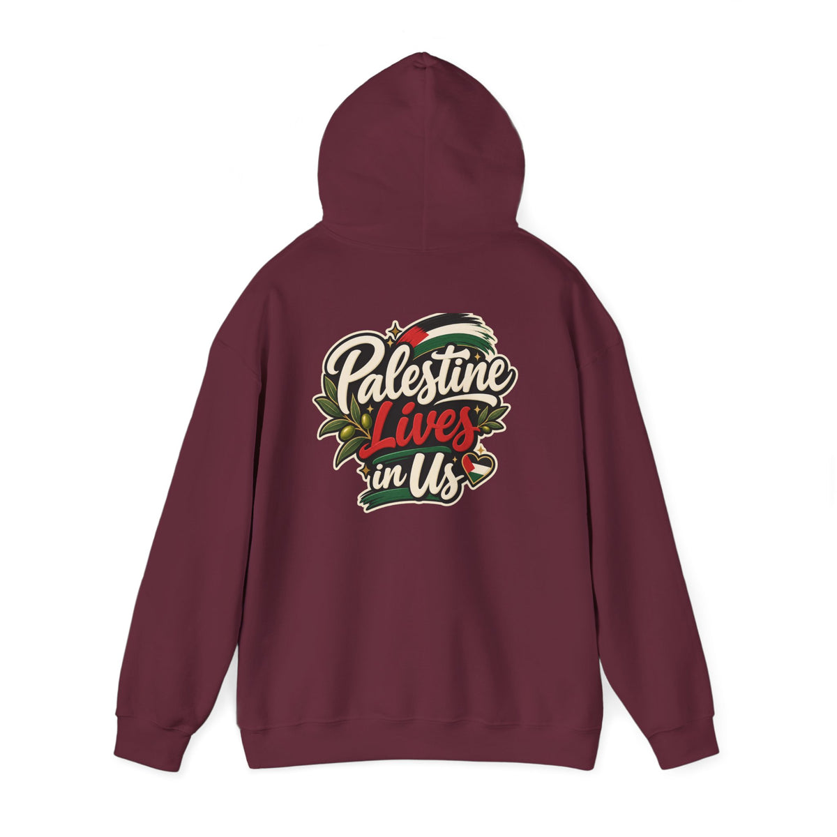 Hoodie — "Palestine Lives in Us" Graphic Hoodie