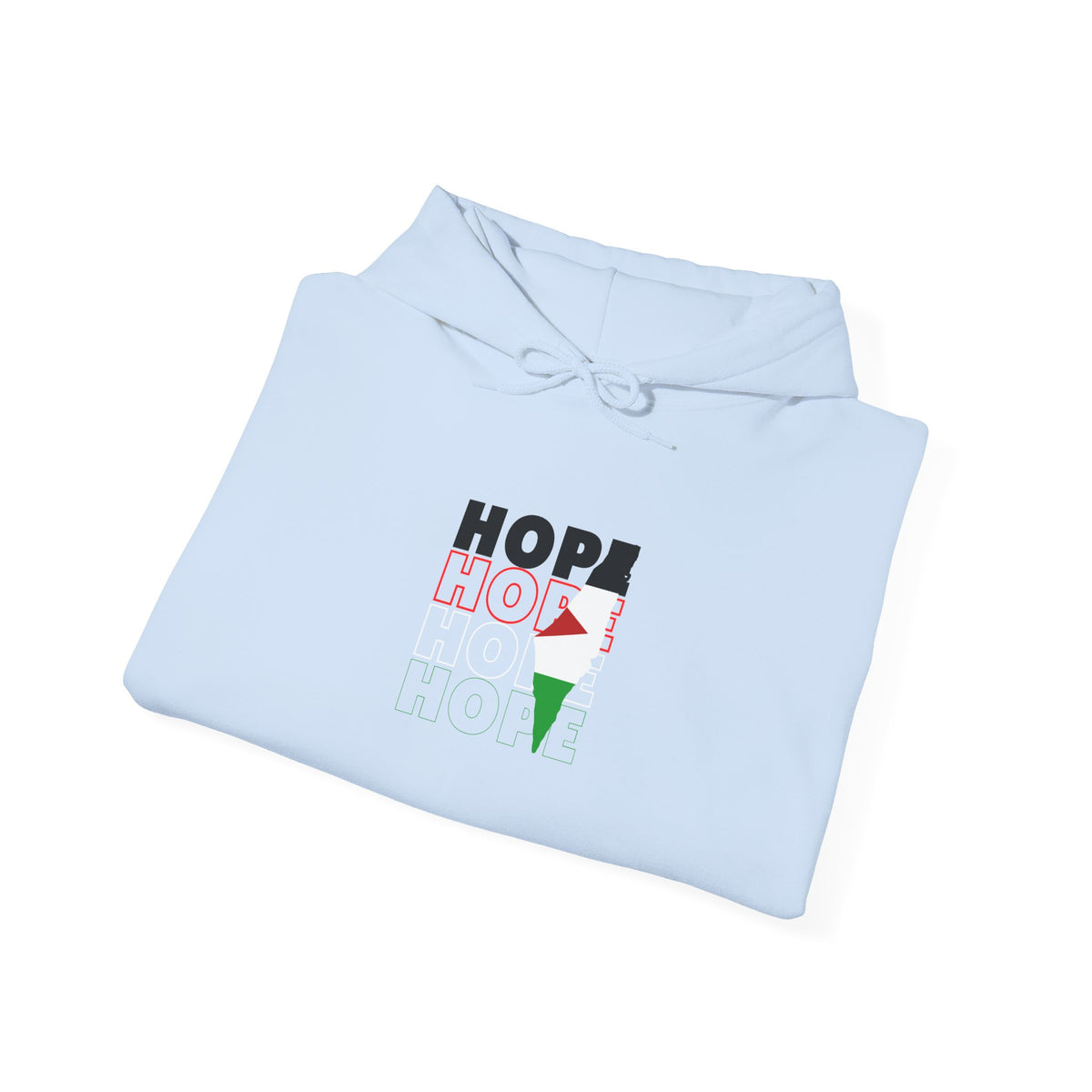 Hoodie — "HOPE" Palestinian Flag Graphic Pullover