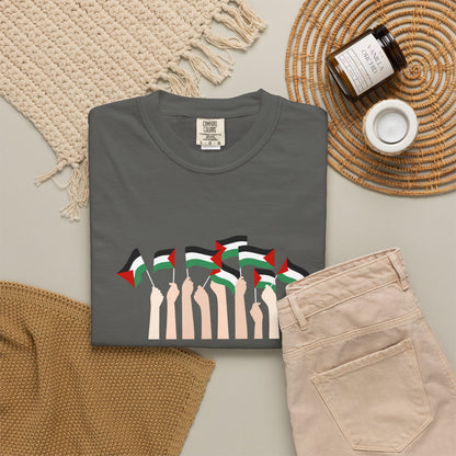 Palestine Flags T-Shirt — Minimal Graphic Tee