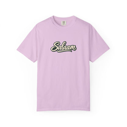 Salaam Script T-Shirt — Casual Islamic Greeting Tee