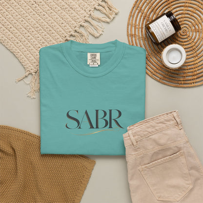 SABR Minimalist Script T-Shirt — Elegant Faith-Inspired Tee