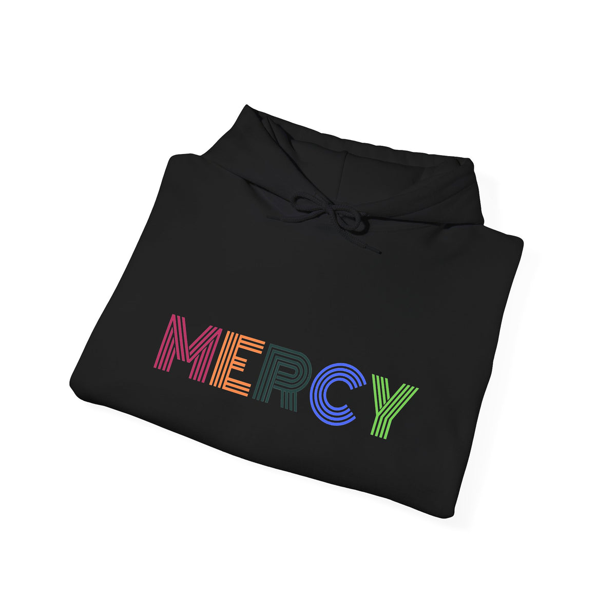 Mercy Hoodie — Colorful Mercy Graphic Hooded Sweatshirt