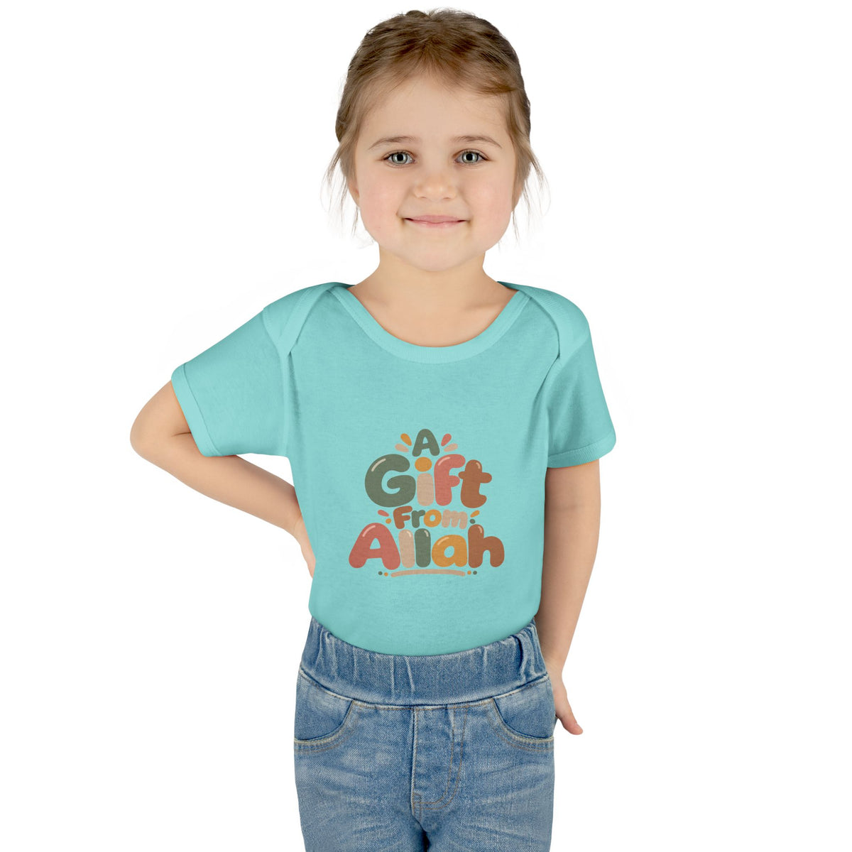 Infant Bodysuit — "A Gift From Allah" Baby Onesie, Islamic Newborn Gift