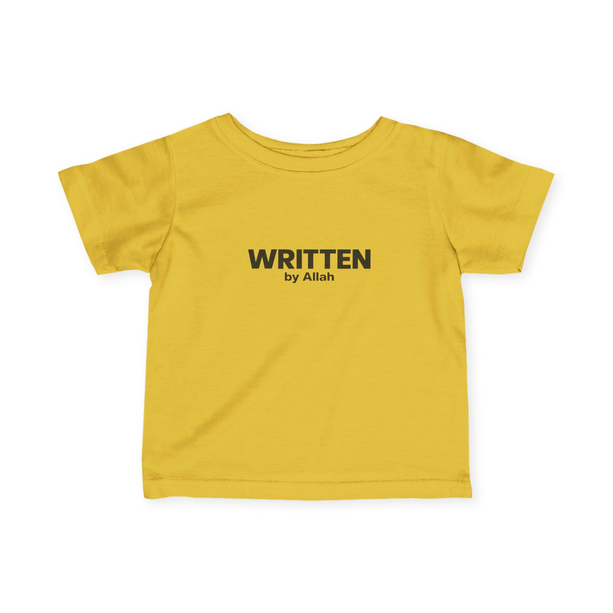 Infant Tee - "WRITTEN by Allah" Minimal Islamic Baby Shirt