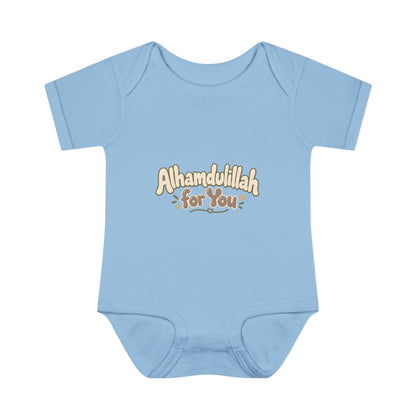 “Alhamdulillah for You” Baby Bodysuit — Newborn Islamic Celebration Onesie