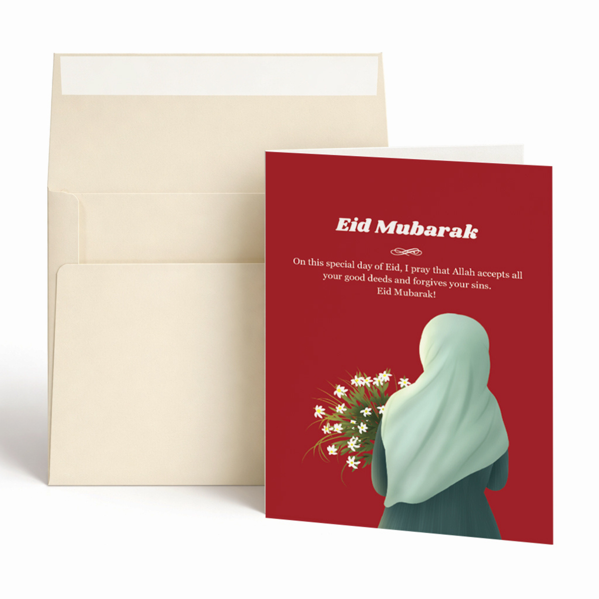 Eid Mubarak Islamic Greeting Card