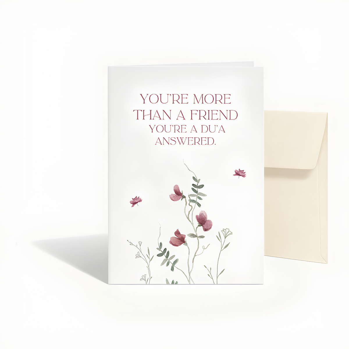 You’re more than a friend | Islamic Friendship Greeting Card