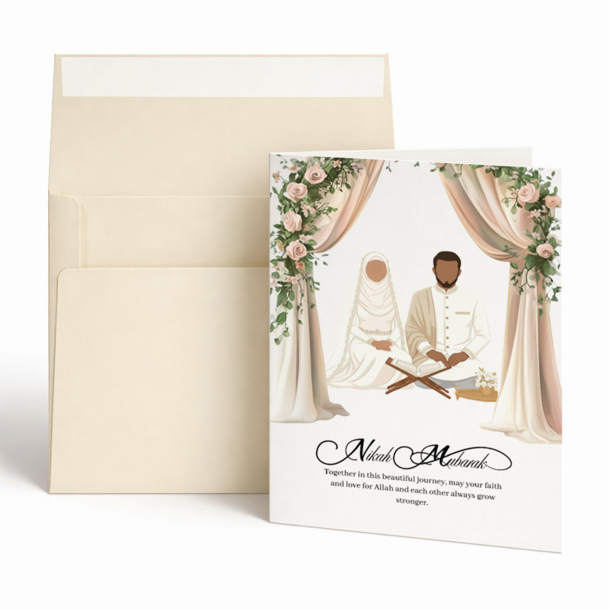 Nikah Mubarak Islamic Greeting Card | Nikah Mubarak Greeting Card
