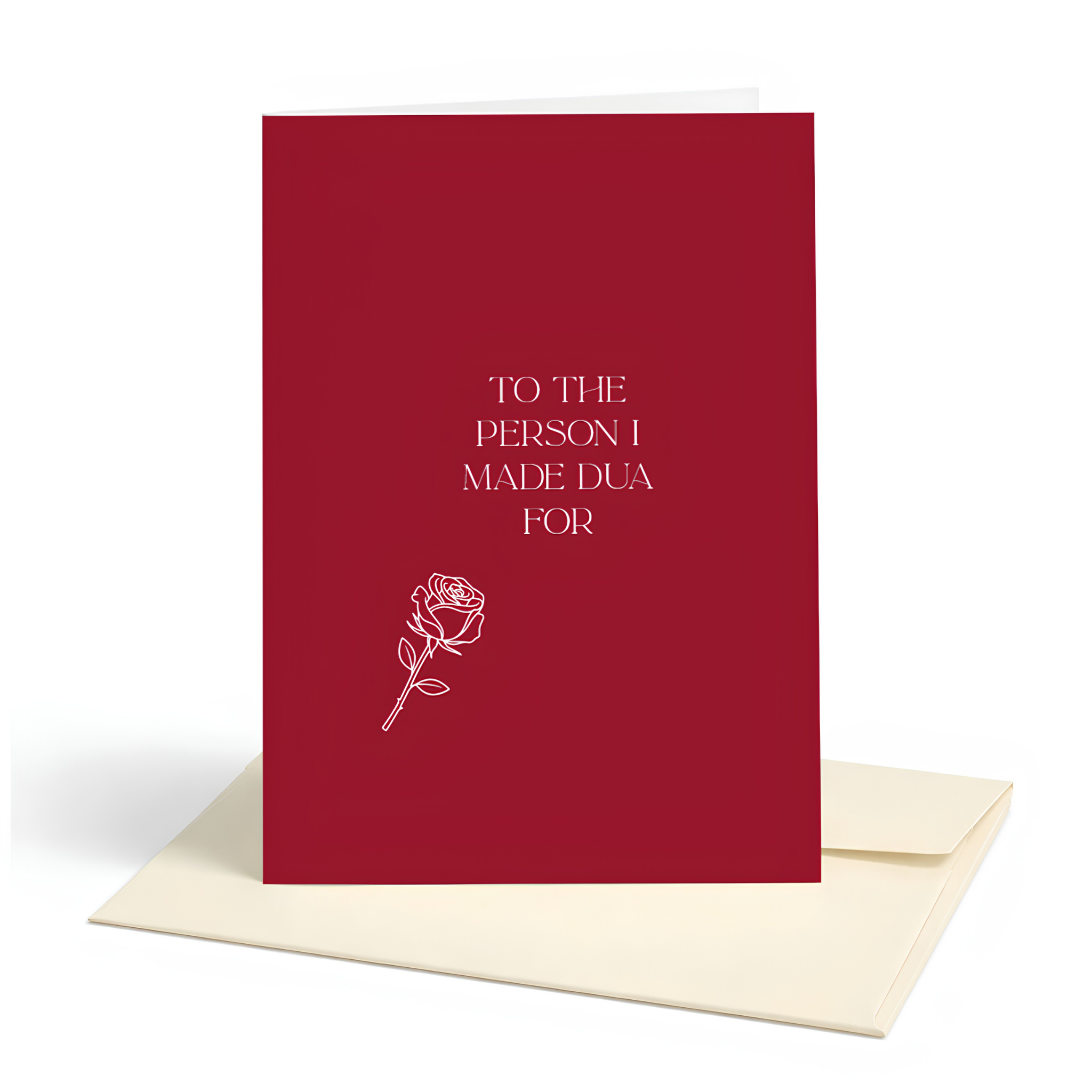 To the Person I Made Du’a For Islamic Love Card | Islamic Spouse Greeting Card