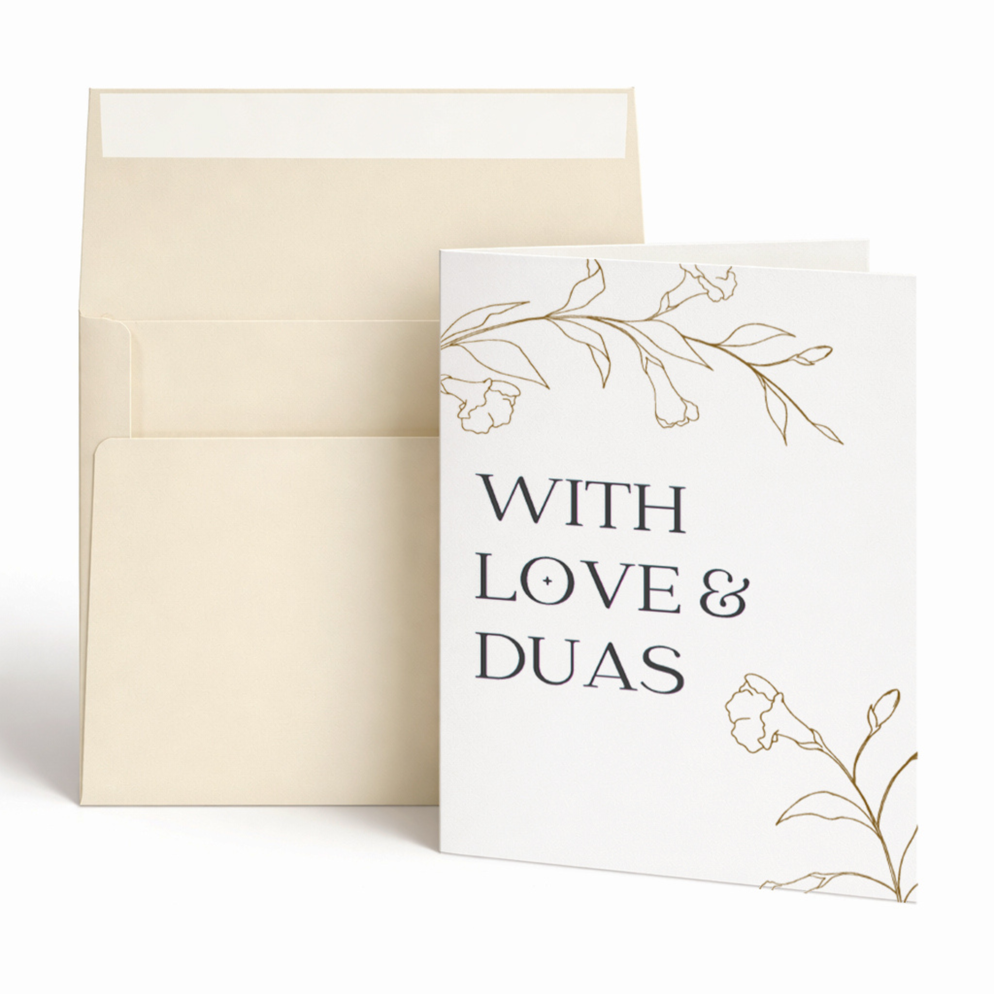 With Love & Du’as Islamic Greeting Card