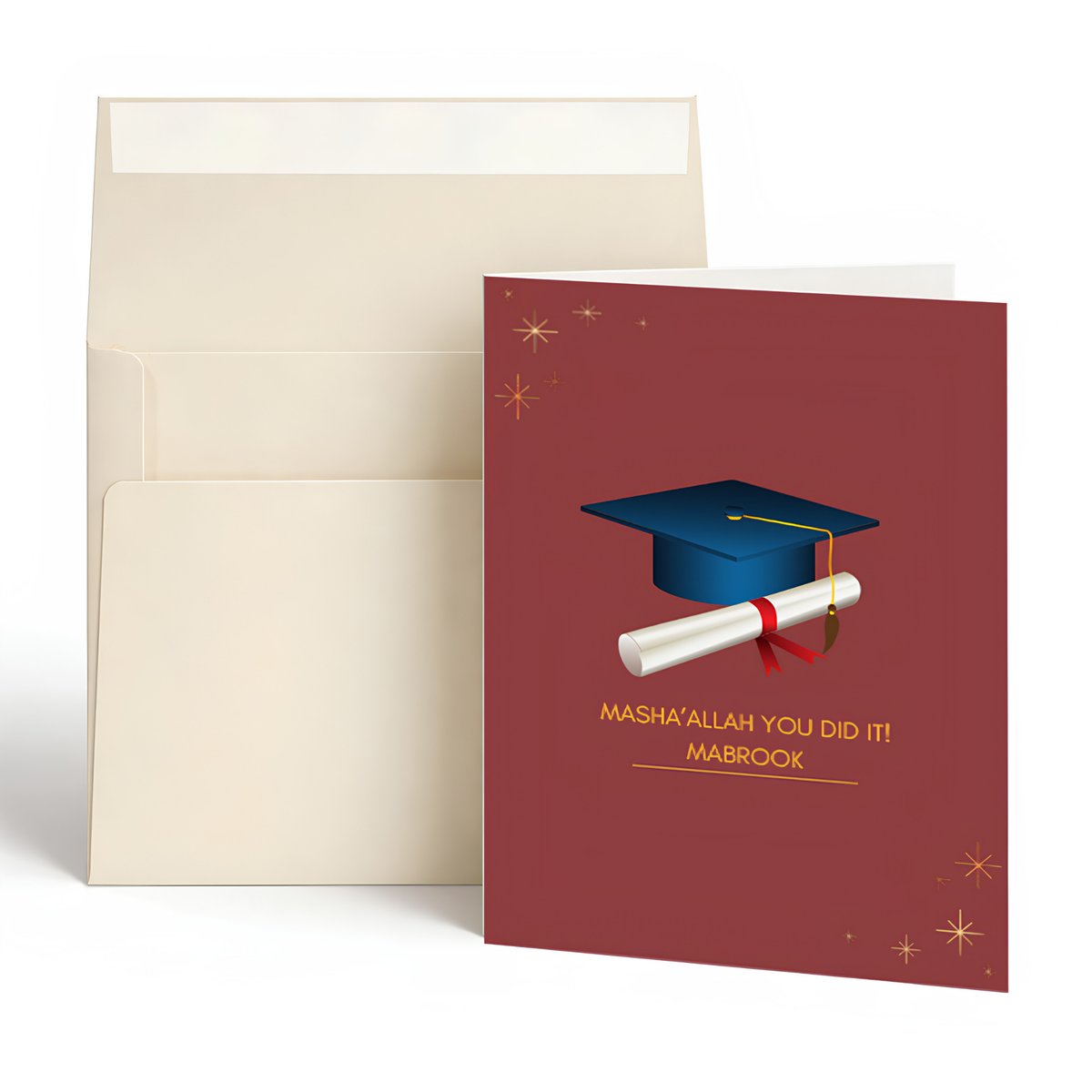 Masha’allah You Did It Mabrook Islamic Graduation Greeting Card