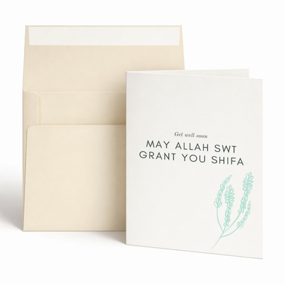 May Allah Grant You Shifa | Islamic Get Well Greeting Card