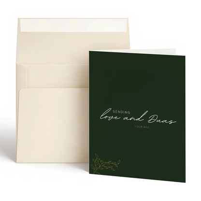Sending Love and Du’as Islamic Greeting Card
