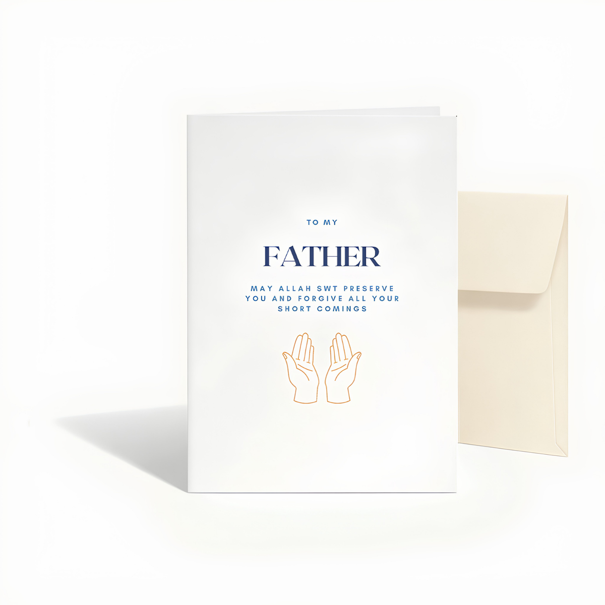 To My Father Islamic Du’a Greeting Card
