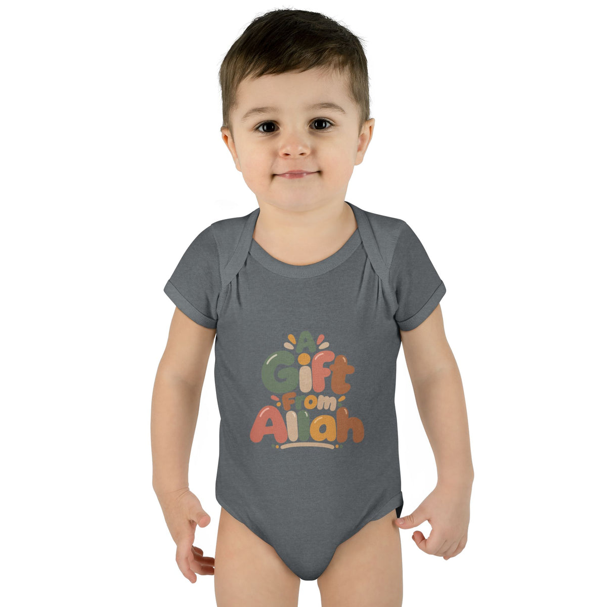 Infant Bodysuit — "A Gift From Allah" Baby Onesie, Islamic Newborn Gift