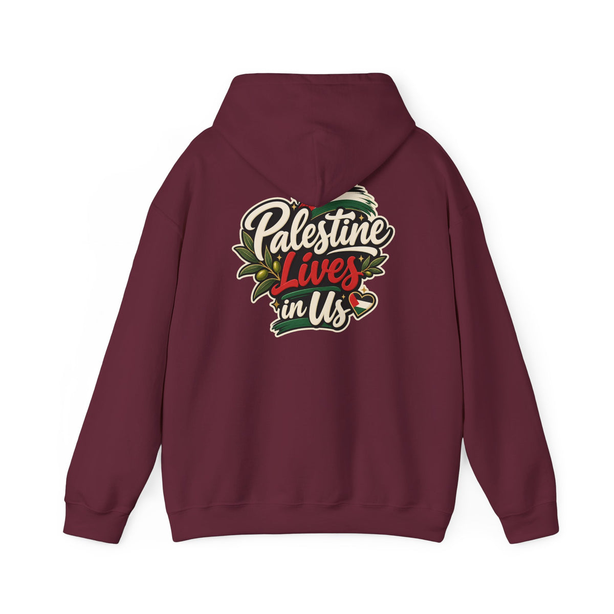 Hoodie — "Palestine Lives in Us" Graphic Hoodie