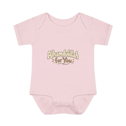 “Alhamdulillah for You” Baby Bodysuit — Newborn Islamic Celebration Onesie