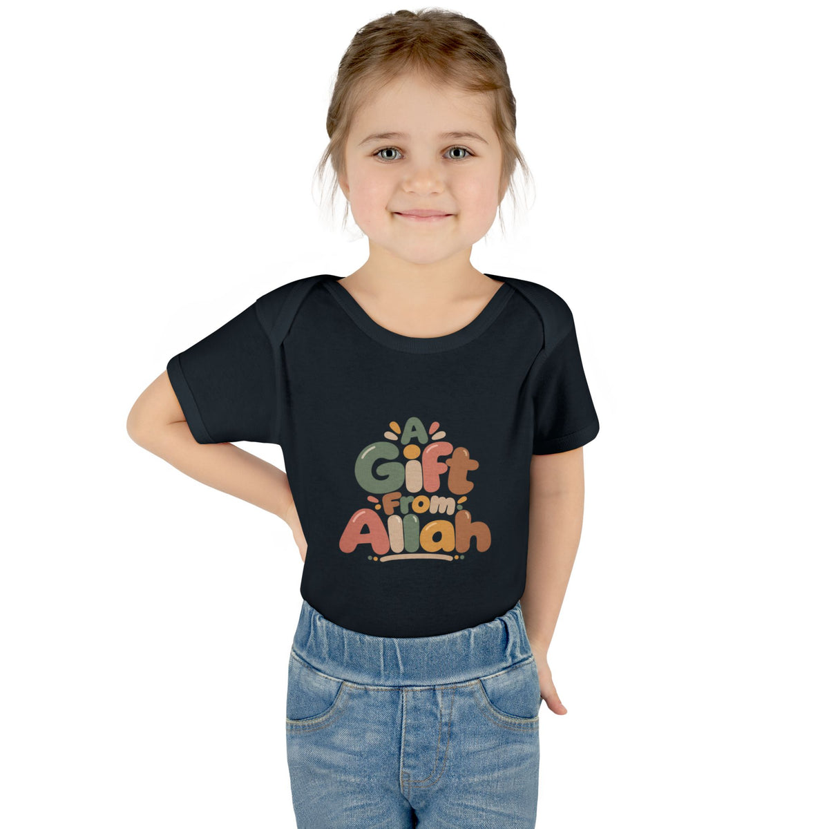 Infant Bodysuit — "A Gift From Allah" Baby Onesie, Islamic Newborn Gift