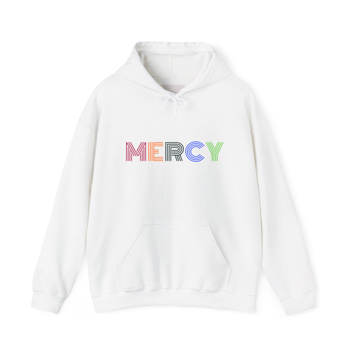 Mercy Hoodie — Colorful Mercy Graphic Hooded Sweatshirt