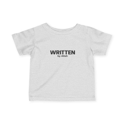 Infant Tee - "WRITTEN by Allah" Minimal Islamic Baby Shirt