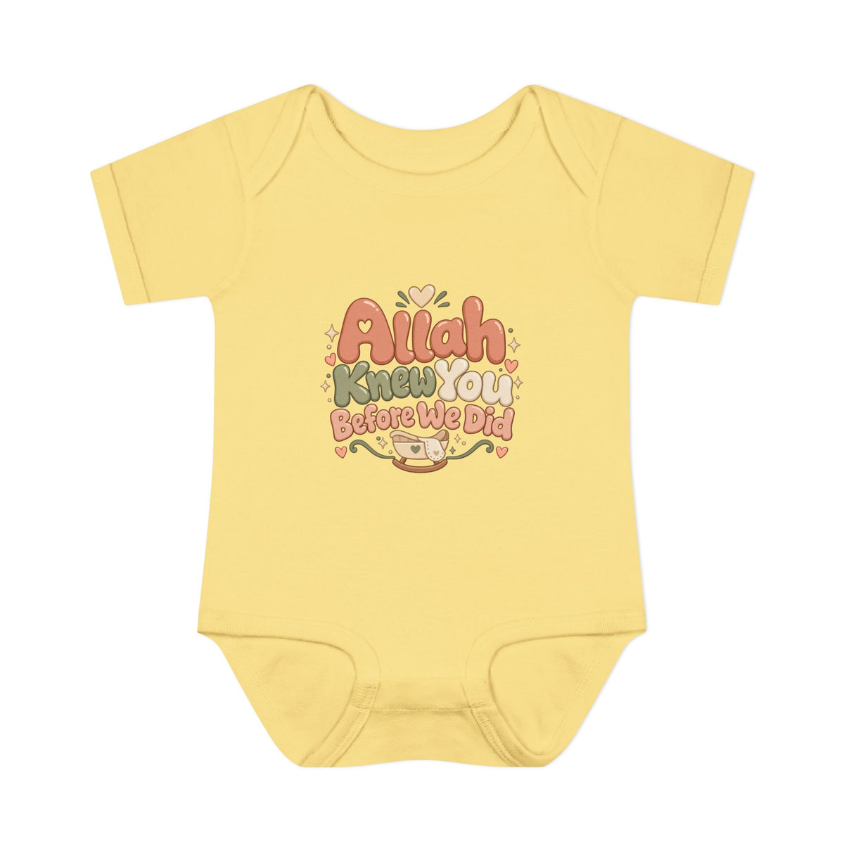 Infant Bodysuit – "Allah Knew You Before We Did" Muslim Baby Onesie