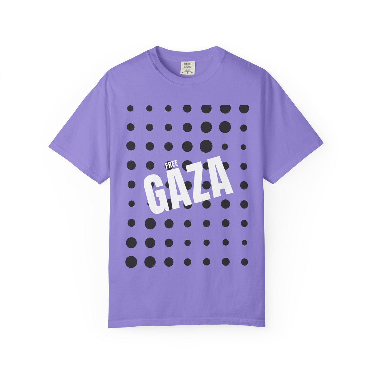 Free Gaza Dot Graphic T-Shirt